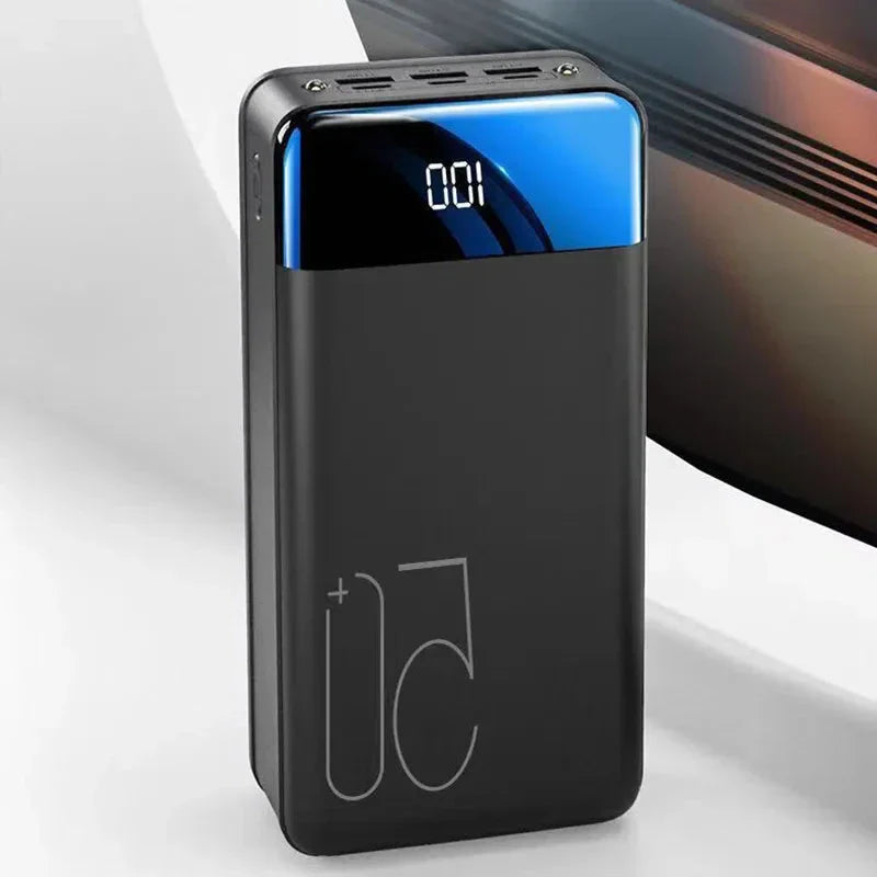 100 000 mAh Power Bank med ultrahög kapacitet – supersnabb laddning för telefoner, surfplattor och bärbara datorer