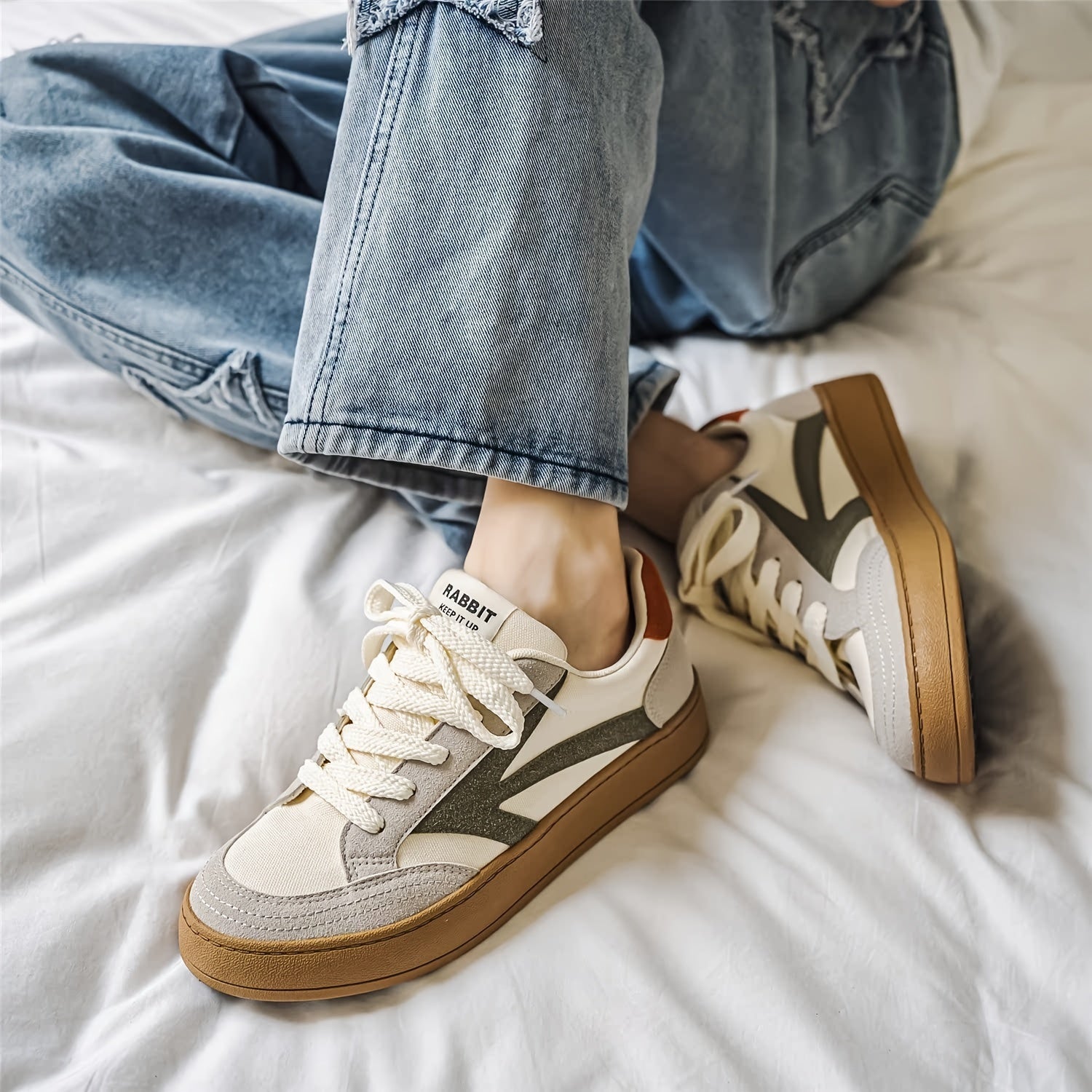 Casual Sportiga herrsneakers 294 | Low Sneaker - Gummisula för dagligt bruk - Essential