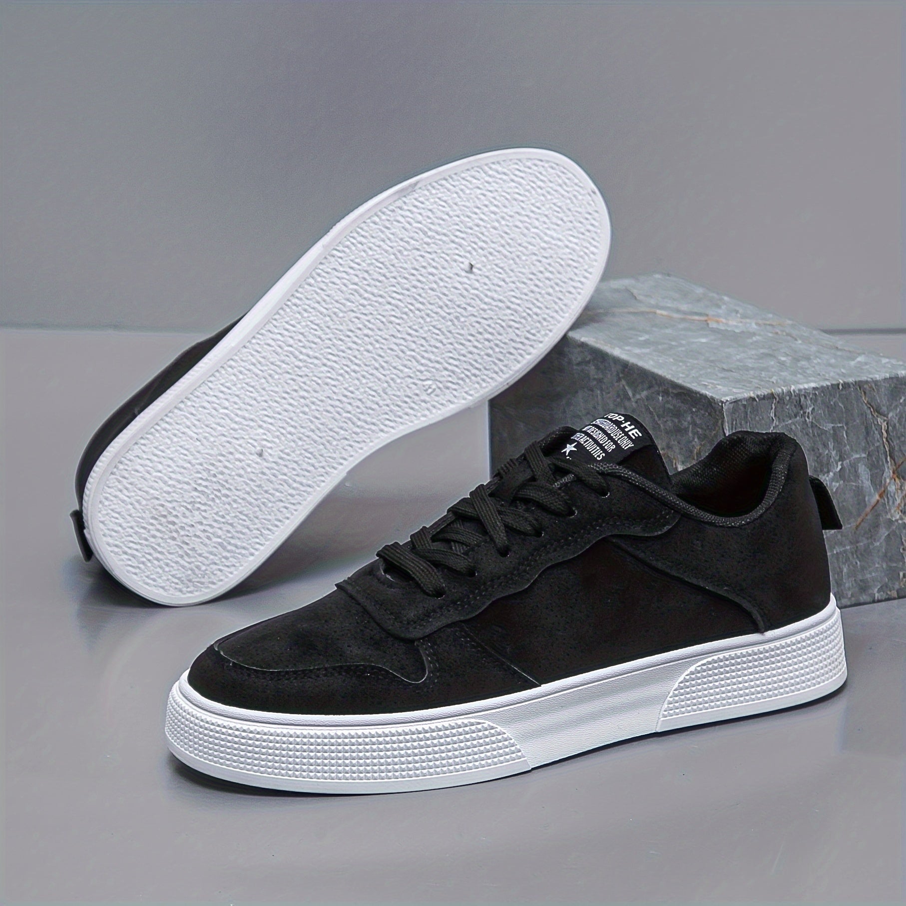 Low Top Mocka Streetwear Sneakers 134 | Casual Low Top Sneakers - Halkfri snörning för utomhusaktiviteter - Viktigt