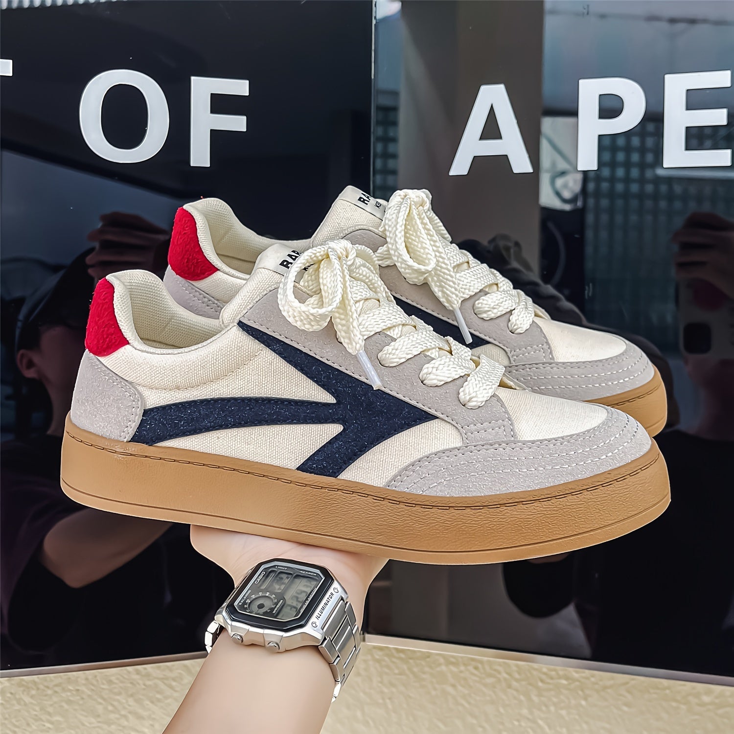 Casual Sportiga herrsneakers 294 | Low Sneaker - Gummisula för dagligt bruk - Essential