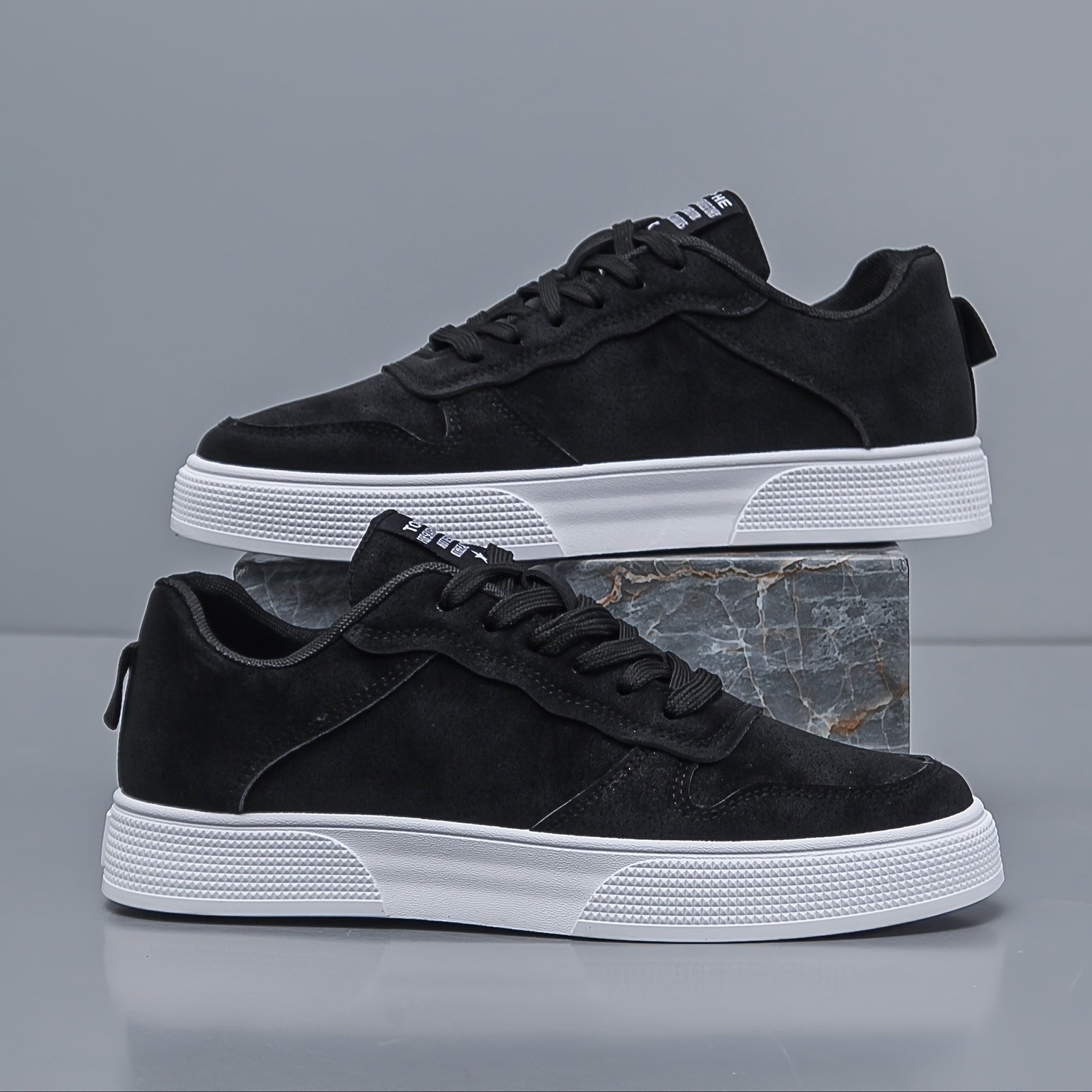 Low Top Mocka Streetwear Sneakers 134 | Casual Low Top Sneakers - Halkfri snörning för utomhusaktiviteter - Viktigt