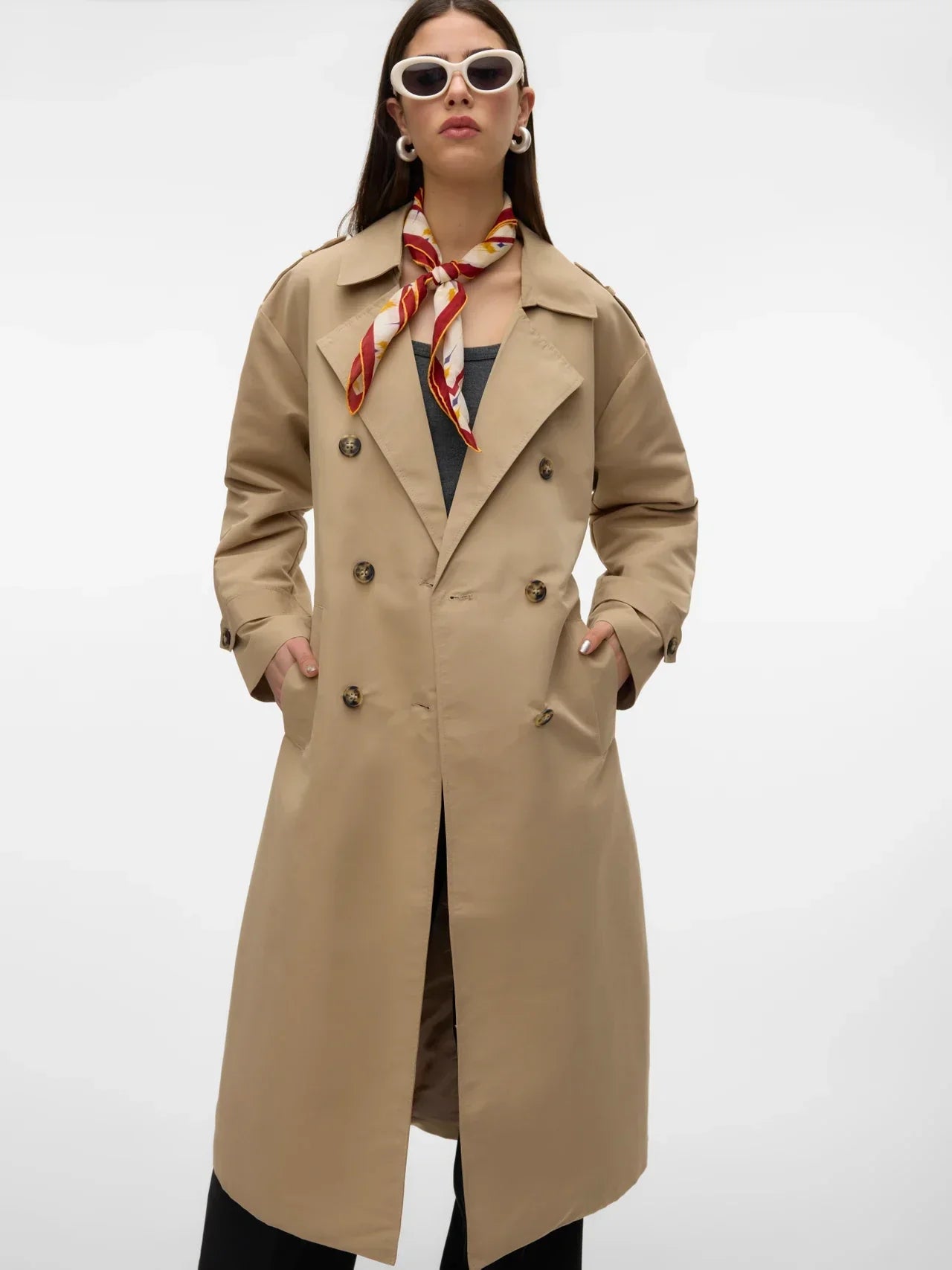 Vindtät trenchcoat | Snygg och funktionell - Perfekt för blåsiga dagar